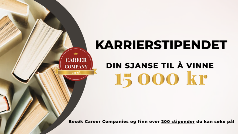 🎓 Søknaden til vårens Karrierestipend er nå åpen!